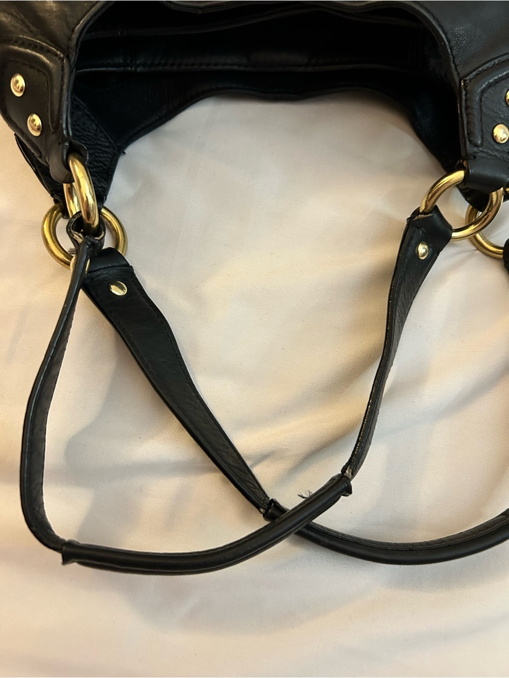 Coach Campbell Black Leather Hobo - Picture 9 of 16